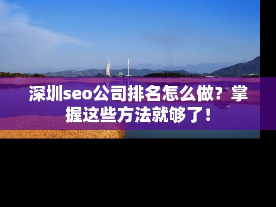 深圳seo公司排名怎么做？掌握这些方法就够了！
