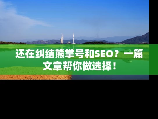 还在纠结熊掌号和SEO？一篇文章帮你做选择！