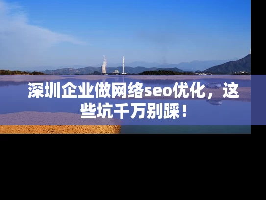 深圳企业做网络seo优化，这些坑千万别踩！