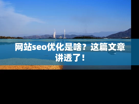 网站seo优化是啥？这篇文章讲透了！