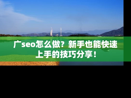 广seo怎么做？新手也能快速上手的技巧分享！