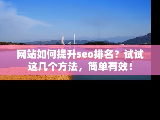 网站如何提升seo排名？试试这几个方法，简单有效！