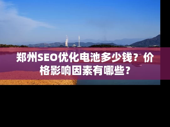 郑州SEO优化电池多少钱？价格影响因素有哪些？