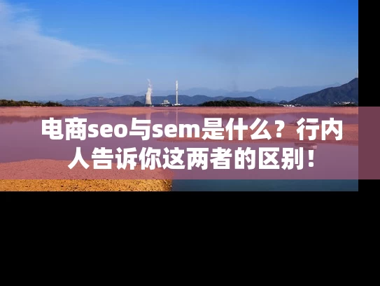 电商seo与sem是什么？行内人告诉你这两者的区别！