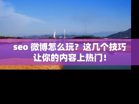 seo 微博怎么玩？这几个技巧让你的内容上热门！