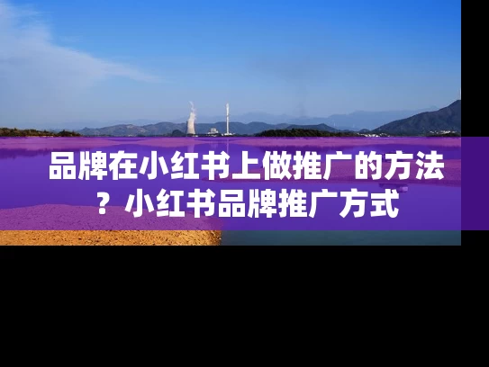 品牌在小红书上做推广的方法？小红书品牌推广方式
