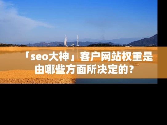 「seo大神」客户网站权重是由哪些方面所决定的？