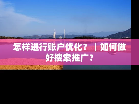 怎样进行账户优化？｜如何做好搜索推广？