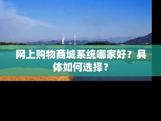 网上购物商城系统哪家好？具体如何选择？