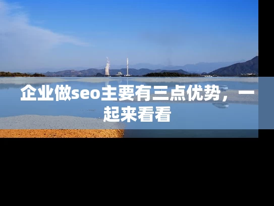 企业做seo主要有三点优势，一起来看看