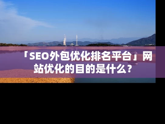 「SEO外包优化排名平台」网站优化的目的是什么？