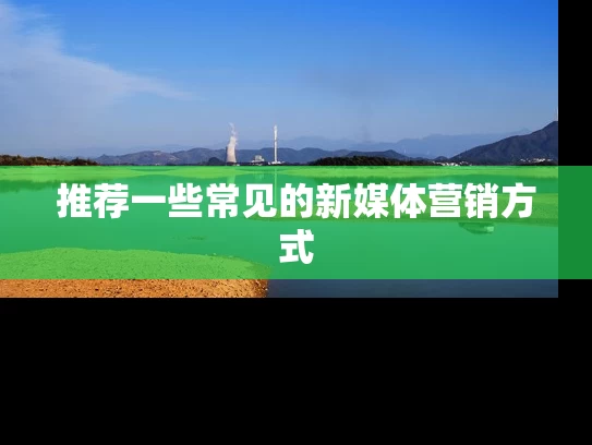 推荐一些常见的新媒体营销方式