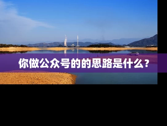 你做公众号的的思路是什么？