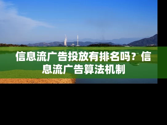 信息流广告投放有排名吗？信息流广告算法机制