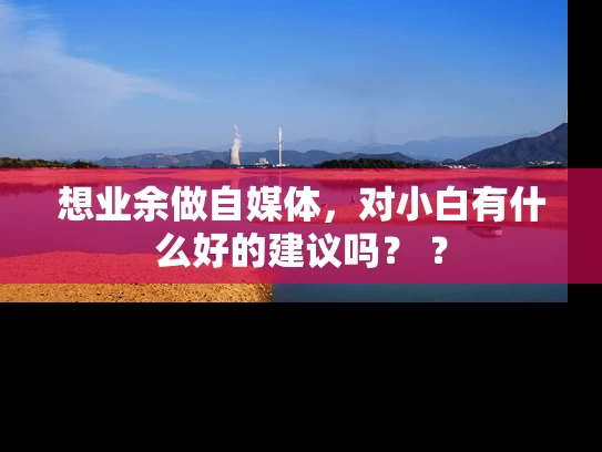 想业余做自媒体，对小白有什么好的建议吗？ ？
