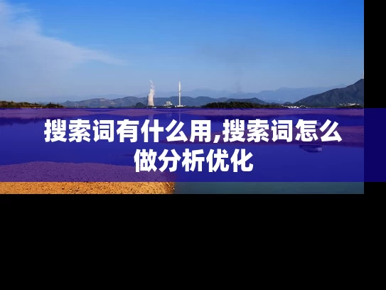 搜索词有什么用,搜索词怎么做分析优化