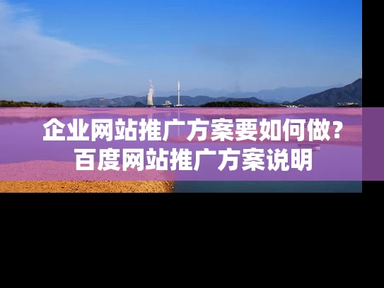 企业网站推广方案要如何做？百度网站推广方案说明