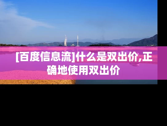 [百度信息流]什么是双出价,正确地使用双出价