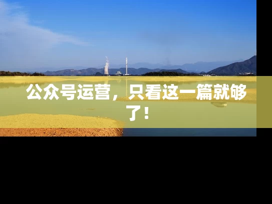 公众号运营，只看这一篇就够了！