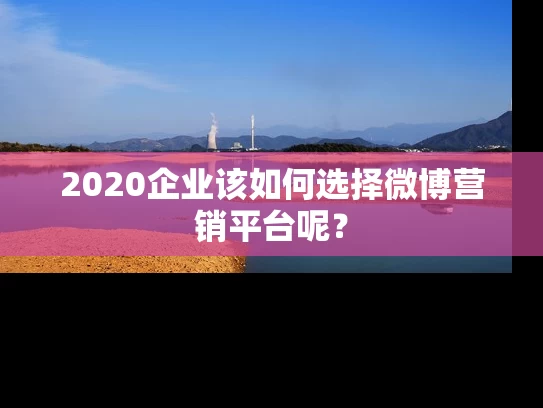 2020企业该如何选择微博营销平台呢？