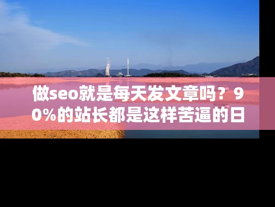 做seo就是每天发文章吗？90%的站长都是这样苦逼的日子