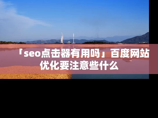 「seo点击器有用吗」百度网站优化要注意些什么