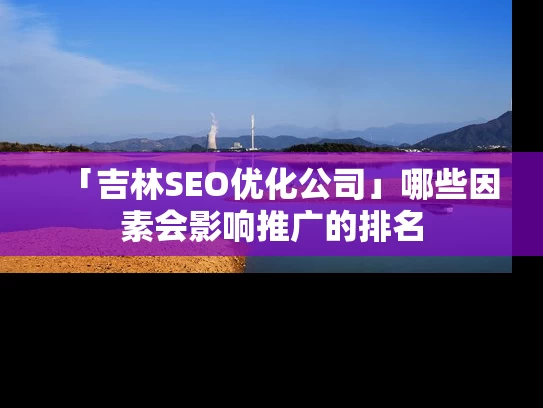 「吉林SEO优化公司」哪些因素会影响推广的排名