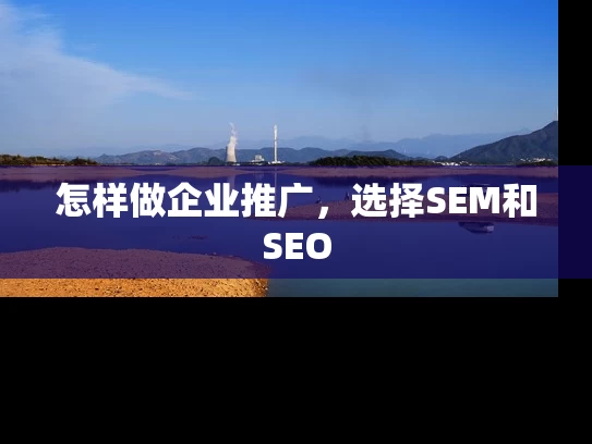怎样做企业推广，选择SEM和SEO