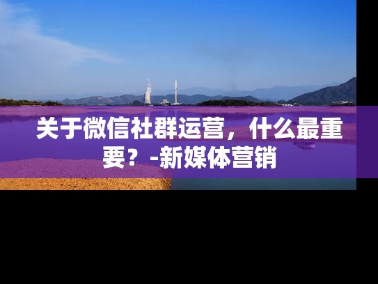 关于微信社群运营，什么最重要？-新媒体营销