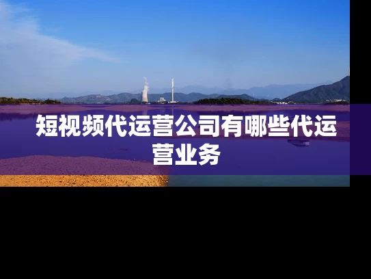 短视频代运营公司有哪些代运营业务