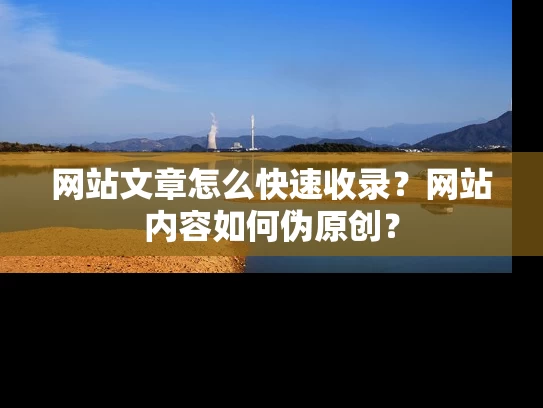 网站文章怎么快速收录？网站内容如何伪原创？