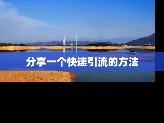 分享一个快速引流的方法