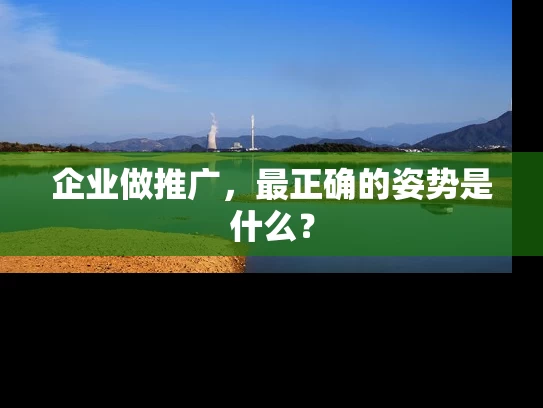 企业做推广，最正确的姿势是什么？