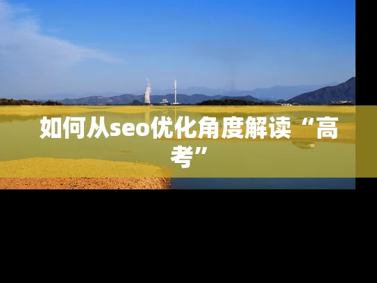 如何从seo优化角度解读“高考”