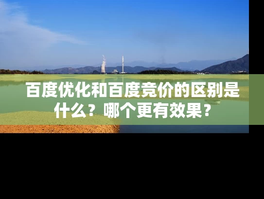 百度优化和百度竞价的区别是什么？哪个更有效果？