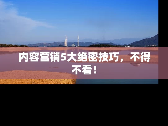 内容营销5大绝密技巧，不得不看！