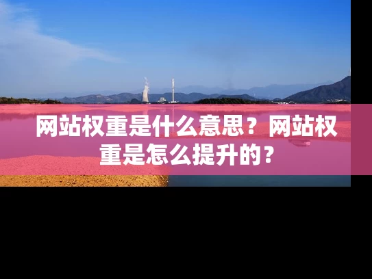 网站权重是什么意思？网站权重是怎么提升的？