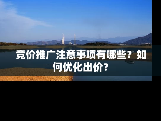 竞价推广注意事项有哪些？如何优化出价？