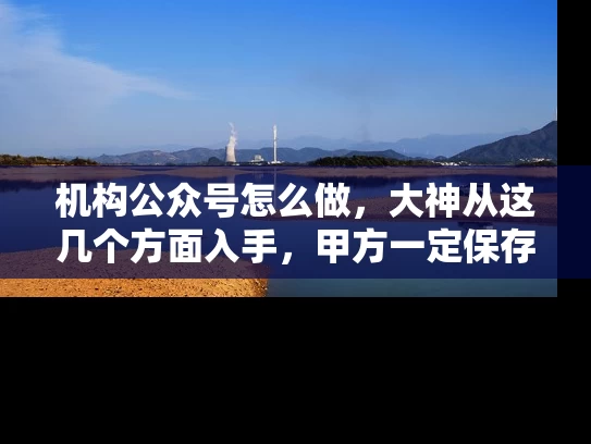 机构公众号怎么做，大神从这几个方面入手，甲方一定保存的文章