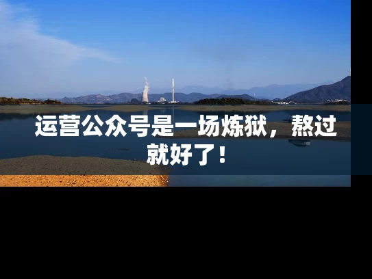 运营公众号是一场炼狱，熬过就好了！