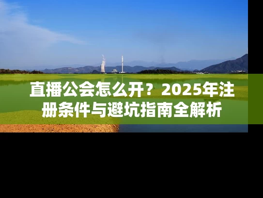 直播公会怎么开？2025年注册条件与避坑指南全解析