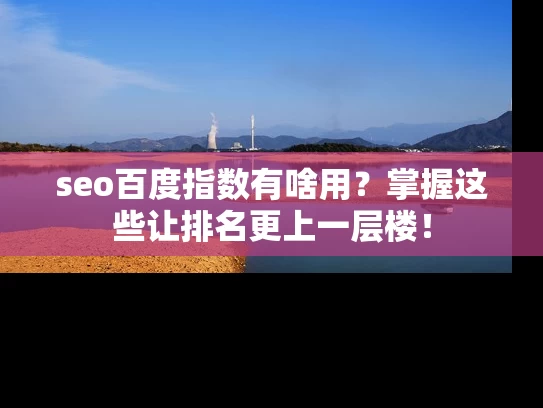seo百度指数有啥用？掌握这些让排名更上一层楼！