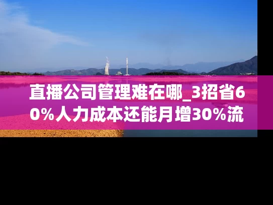 直播公司管理难在哪_3招省60%人力成本还能月增30%流水