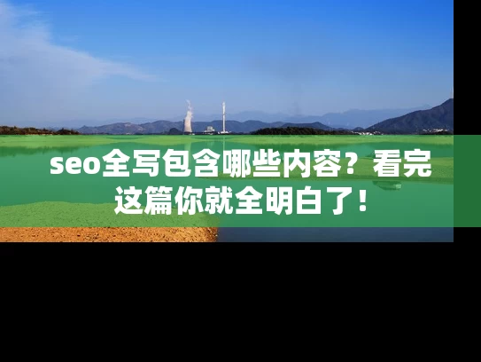 seo全写包含哪些内容？看完这篇你就全明白了！