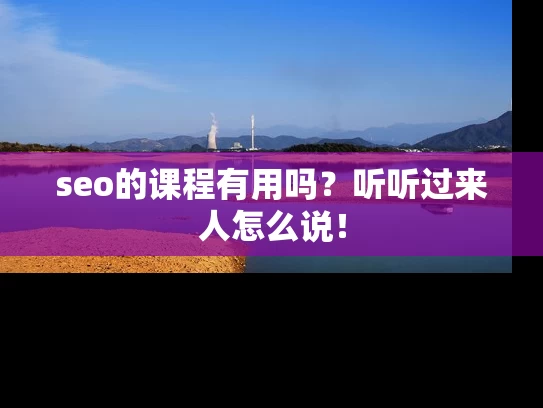 seo的课程有用吗？听听过来人怎么说！