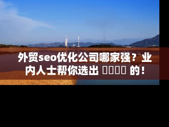 外贸seo优化公司哪家强？业内人士帮你选出 সেরা 的！