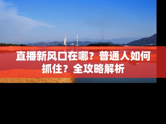 直播新风口在哪？普通人如何抓住？全攻略解析