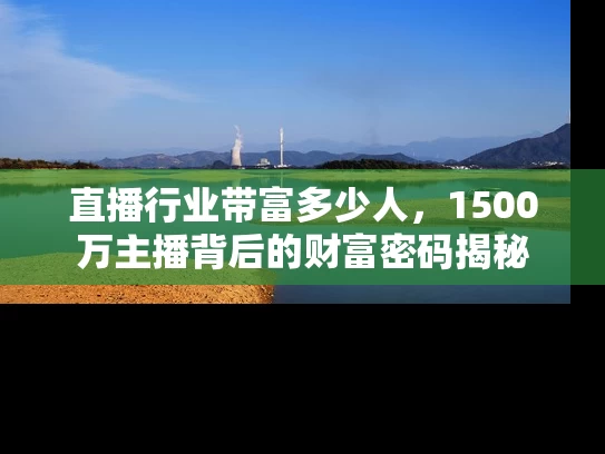 直播行业带富多少人，1500万主播背后的财富密码揭秘