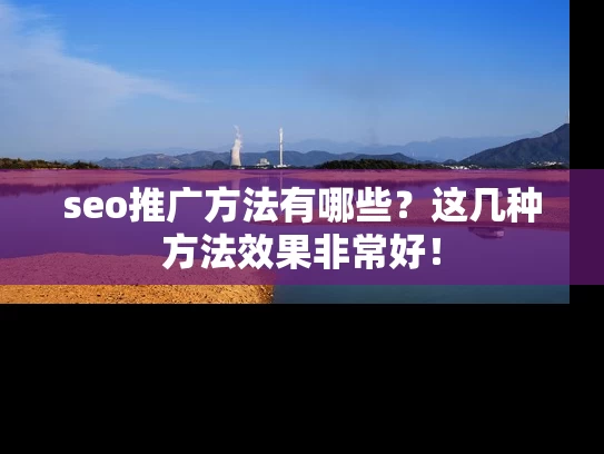 seo推广方法有哪些？这几种方法效果非常好！