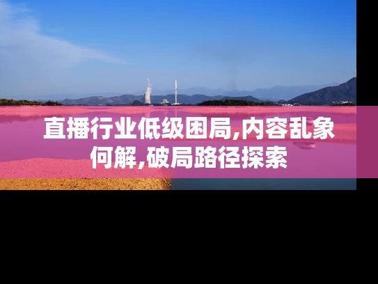 直播行业低级困局,内容乱象何解,破局路径探索